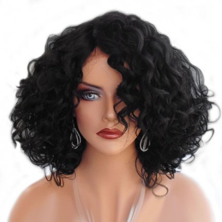 Lace pruik SKYLAR schouderlang met krullen in diverse kleuren - nr. 1