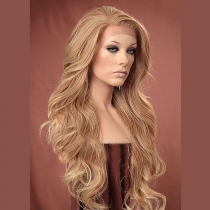 Lace pruik lang haar zonder pony model KIM diverse kleuren - Afbeelding 5