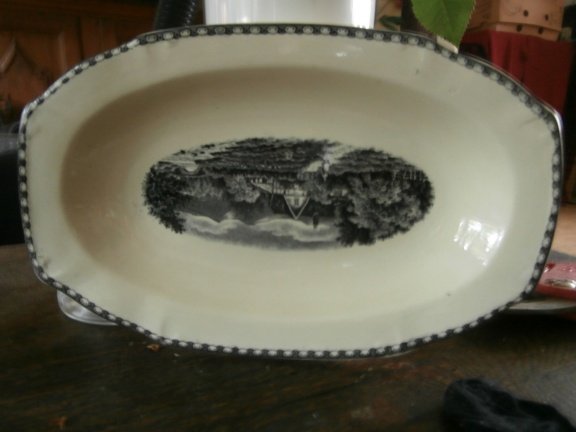 Societe Ceramique Maestricht made in Holland ....LANDSCHAP zwart - Afbeelding 5