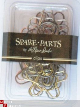 OPRUIMING: spare-parts clips flowers metalic - 1