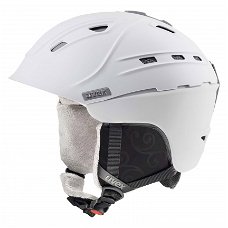 S / 51-55 cm Satin White mat Uvex p2us dames skihelm 2016