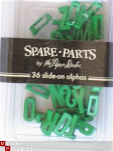 spare-parts slide on alpha's green