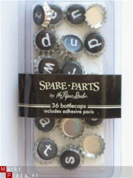 spare-parts bottle caps alpha black - 1