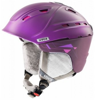 S / 51-55 cm Satin White mat Uvex p2us dames skihelm 2016 - 5