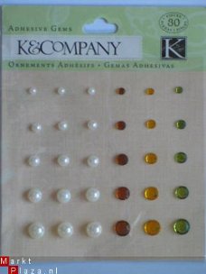 K&Company fall harvest adhesive gems