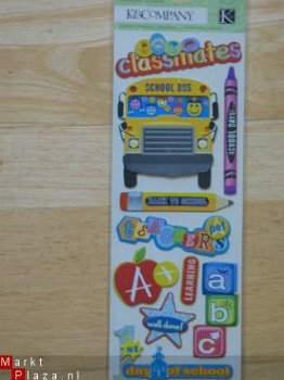 K&Company adhesive chipboard schooldays - 1