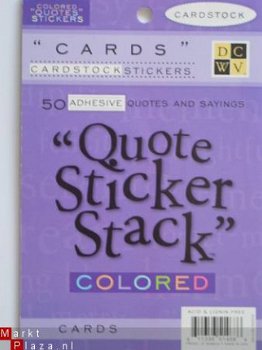 DCWV cardstock stickers cards - 1