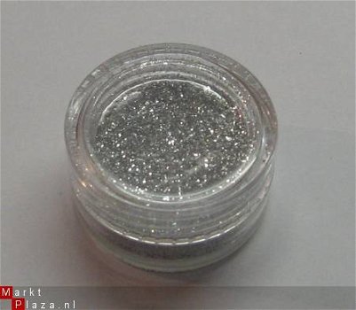 1 Nagel ZILVER Glitters / glitterpoeder gel acryl SILVER - 1