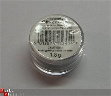 1 Nagel ZILVER Glitters / glitterpoeder gel acryl SILVER