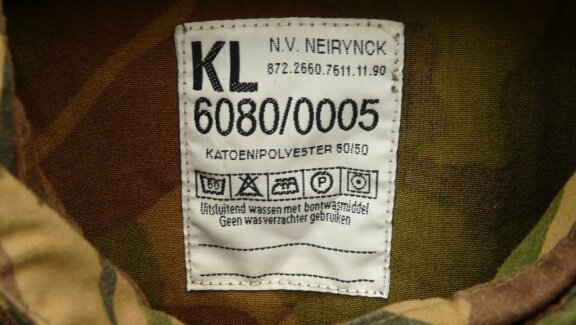 Jas, Parka, Uniform, Buiten, Gevechts, KL, M90, Woodland Camouflage, maat: 6080/0005, 1990.(Nr.1) - 3