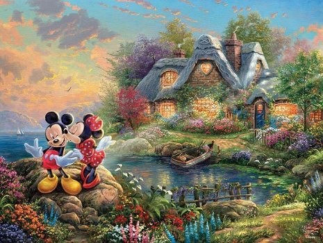 Ceaco - Mickey and Minnie Mouse - 750 Stukjes Nieuw - 1