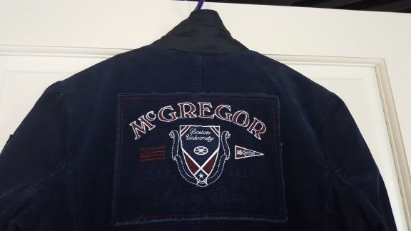 McGregor donker blauw rib colbertje applicaties maat 152 - 8