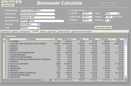 Bouw normen, materiaalprijzen, bouwnormen, bouwprijzen - 1