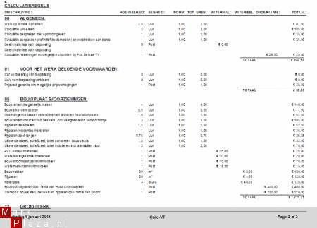 Calculatie Software, Calculatiesoftware voor Bouw - 5