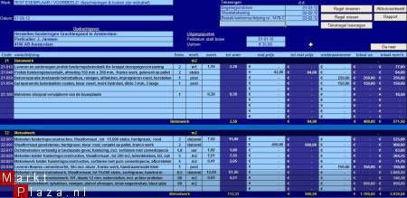 Calculatieprogramma, begrotingsprogramma Calculatiesoftware - 1