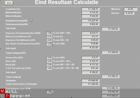 Easy calculatie programma - 1