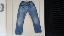 Vingino jeans spijkerbroek met Italiaanse vlag op kontzak maat 122