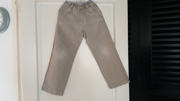 Cyrillus ecru beige chino broek maat 122 - 1