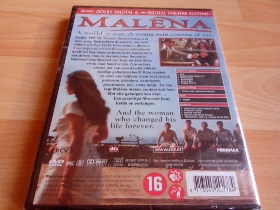 Malena dvd nieuw en geseald - Afbeelding 2