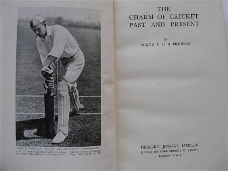 The charm of CRICKET past and present / by C.H.B. Pridham - 1