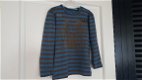 Carbone blauw bruin gestreept shirt longsleeve maat 116 - 1 - Thumbnail