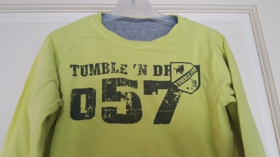 Tumble & Dry grijs geel dubbel shirt maat 116 - 5