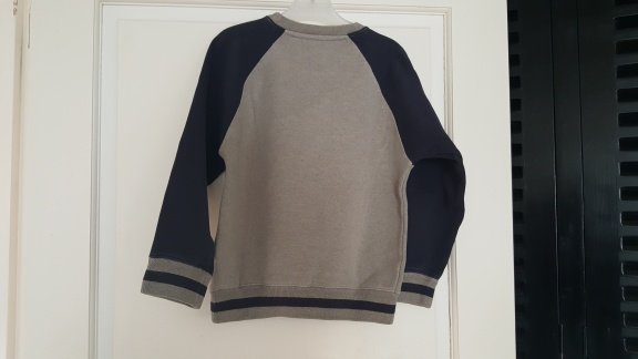 River Woods taupe blauwe sweater trui maat 116 nieuwstaat - 3