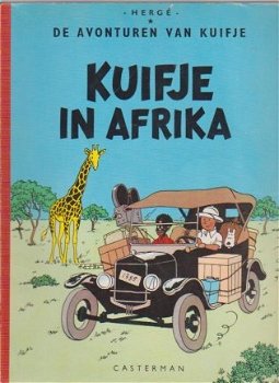 Kuifje In afrika softcover met linnen rug - 1
