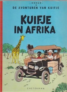Kuifje In afrika softcover met linnen rug