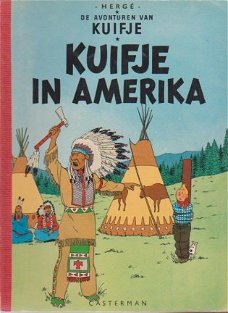 Kuifje In Amerika softcover met linnen rug