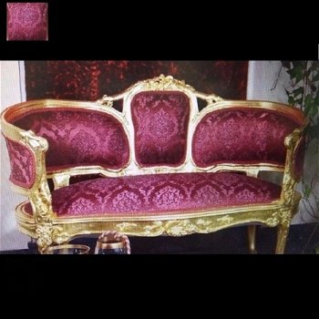 Barok French Sofa Chaumont Flower Classic - 1