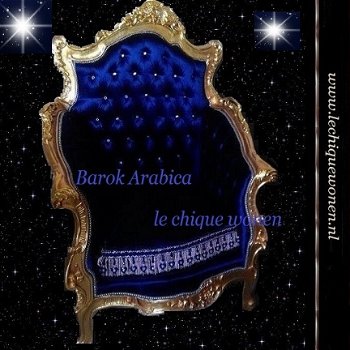 Barok Canape Arabica Sahara Gold Bleu Velvet - 3