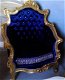 Barok Canape Arabica Sahara Gold Bleu Velvet - 4 - Thumbnail