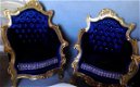 Barok Canape Arabica Sahara Gold Bleu Velvet - 5 - Thumbnail