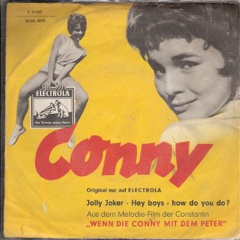 Conny - Jolly Joker - Hey Boys - How Do You Do - vinylsingle 1959 (Conny Froboess) DUITS - 1