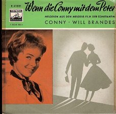 Conny &  Will Brandes  -EP Wenn die Conny mit dem Peter-Vinyl EP 1958 -DUITS