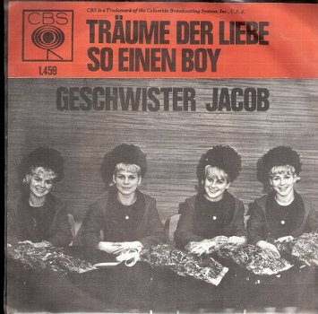 Geschwister Jacob - Träume der Liebe - So Einen Boy - vinylsingle 1965 -DUITS - 1