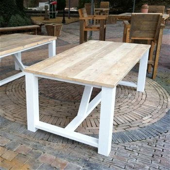 Steigerhouten Eetafel - Gebruikt steigerhout - Rustikal Meubelen - 1