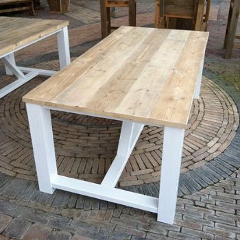 Steigerhouten Eetafel - Gebruikt steigerhout - Rustikal Meubelen - 2