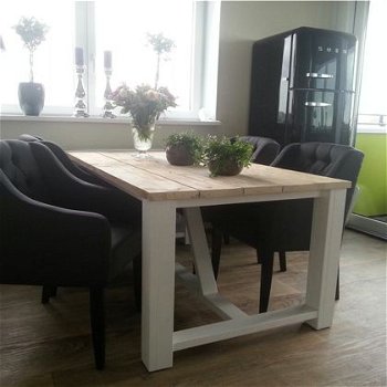 Steigerhouten Eetafel - Gebruikt steigerhout - Rustikal Meubelen - 3