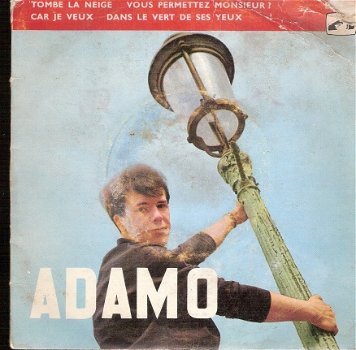 ADAMO - EP: Tombe La Neige (Belgium ) Vinyl EP 1964 -FRANSTALIG - 1