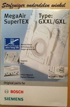 Bosch MegaAir SuperTex Type: GXXL/GXL stofzuigerzakken
