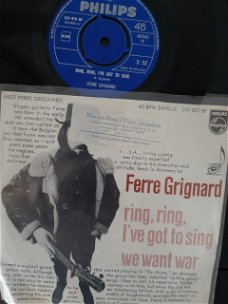 Ferre Grignard- Ring, Ring, I've Got To Sing- We Want War- FOTOHOES_ vinylsingle 1966