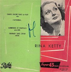 Rina Ketty- EP : Chante Encore Dans La Nuit -Vinyl EP -FRANSTALIG