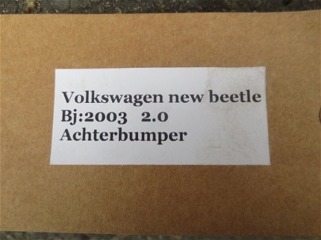Volkswagen New Beetle 2003 Achterbumper Kleurcode L041 - 2