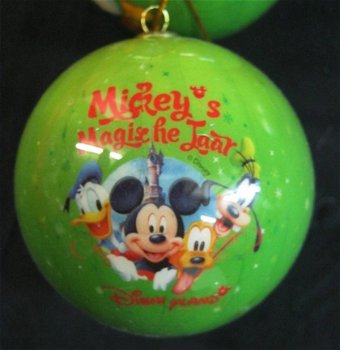 3 verzamel kerstballen 2 Disney groen/1 MacDonalds zilver,Nw - 3