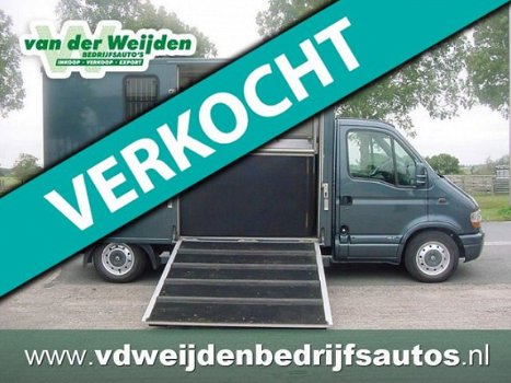 Renault Master - 2.8D JWR Horsetrucks Veewagen 114 pk - 1