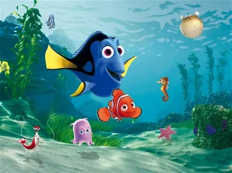 Finding Nemo Fotobehang Dory VLIESbehang *Muurdeco4kids - 1