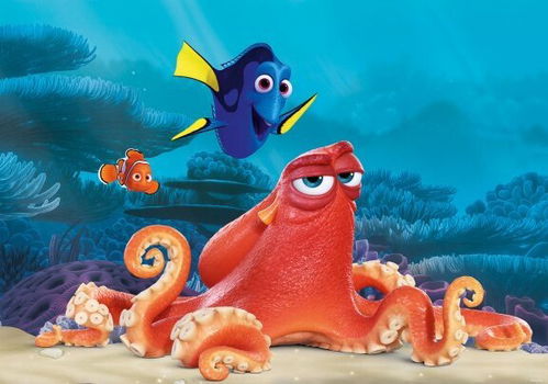 Finding Nemo Fotobehang Dory VLIESbehang *Muurdeco4kids - 4