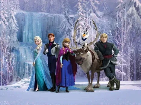 Frozen Fotobehang Disney VLIESbehang *Muurdeco4kids - 0